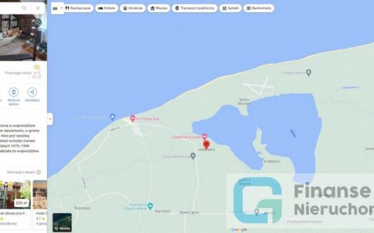 Działka budowlana nad jeziorem i blisko morza, Jezierzany