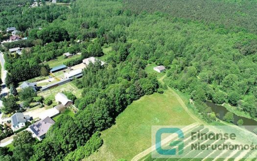 Zabudowana działka nad rzeką oraz las, 1/2 udziału, Przewodowice