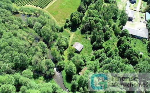 Zabudowana działka nad rzeką oraz las, 1/2 udziału, Przewodowice