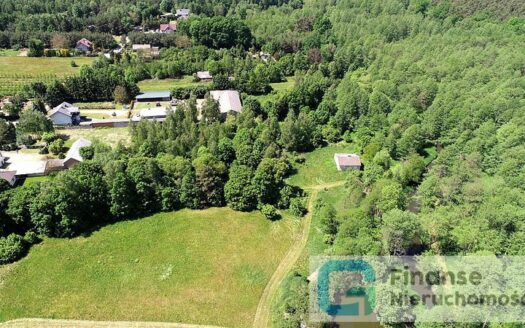 Zabudowana działka nad rzeką oraz las, 1/2 udziału, Przewodowice