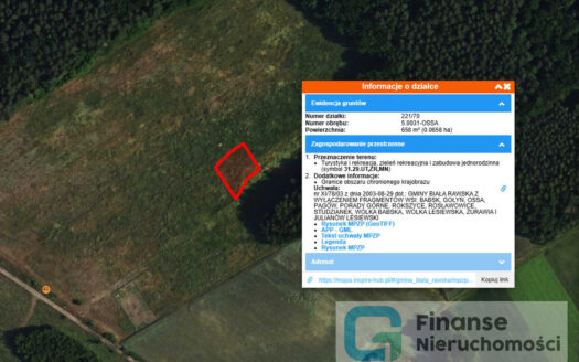 Działki rekreacyjne w Ossie