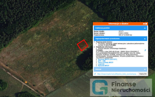 Działki rekreacyjne w Ossie